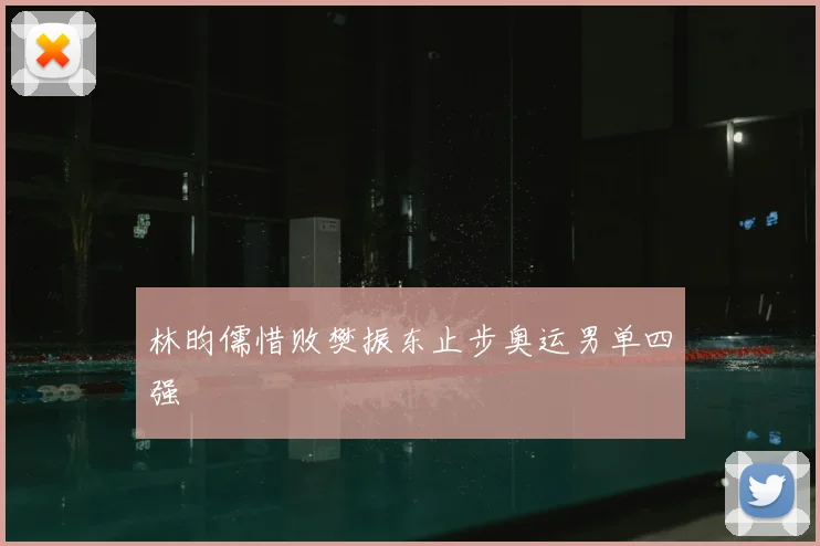 林昀儒惜败樊振东止步奥运男单四强